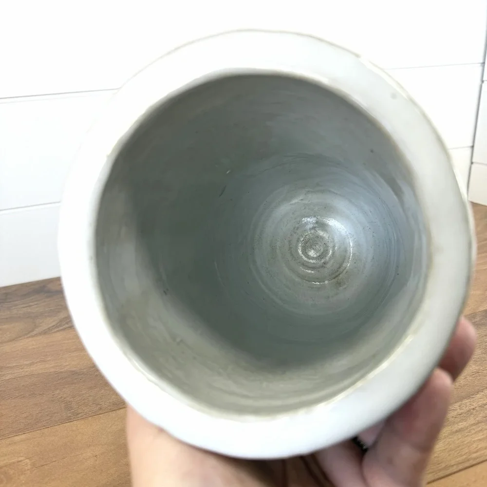 Primitive Textured‎ Floral Vase 11.5